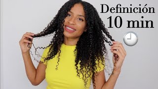 RIZOS EN 10 MINUTOS técnica de definición para cabello rizado  FRIZZYDESI [upl. by Aimerej132]