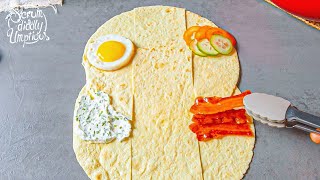 Fold Your Tortillas Like THIS  3 Quick amp Easy Wrap Recipes For Breakfast Dinner amp Dessert [upl. by Dorreg]