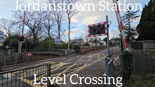 Jordanstown Station Level Crossing Newtownabbey Thursday December 28122023 [upl. by Relyks10]