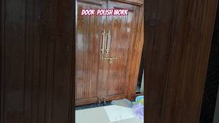 Door polish work touch wood sealer slowedrewerbsong punjabi woodworking polish trending viral [upl. by Flower130]