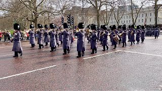 Buckingham Palace  Changing of the Guard 22 March 2023 [upl. by Suirtimid]