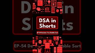 DSA in Shorts  EP54 Decision Tree Bubble Sort [upl. by Layap]