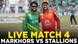 Live  UMT Markhors vs Allied Bank Stallions  Match 4  Bahria Town Champions Cup 2024  M9A1K [upl. by Blodget]