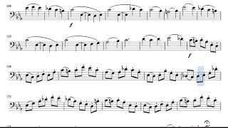 Second Waltz by Shostakovich Sheet Music for Cello and Bassoon Bass Clef [upl. by Il]