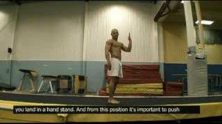 Back Handspring Tutorial [upl. by Bartle]