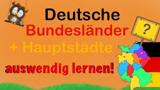 deutsche Bundesländer und Hauptstädte lernen [upl. by Esille]