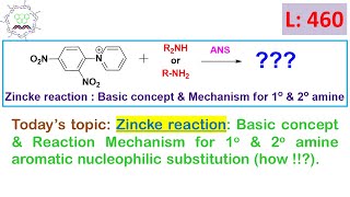 L460 Zincke reaction Basic concept amp Reaction Mechanism for primary amp secondary amine as Nu [upl. by Ttayh]