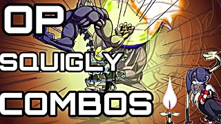 OP Stylish Squigly Combos Tripple Tag in Combo Labbed  Skullgirls Mobile [upl. by Emad]