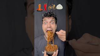 Noodleschillycyclejelly🍝🌶️🚴🪼 asmr eatingchallenge bikueating mukbang funny tomandjelly [upl. by Rossuck294]