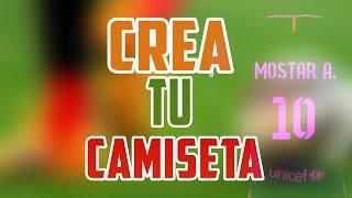 COMO CREAR CAMISETAS DE FÚTBOL DESDE MÓVIL  MUY FÁCIL GENIAL APLICACIÓN [upl. by Llerrehs]