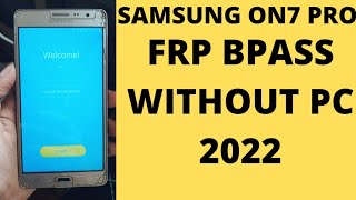 samsung on 7 pro frp Bypass with pc  samsung on u pro frp unlock tool [upl. by Aivle966]