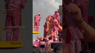 20kg gold crown Worth 15 crores goodbye to lalbaugcha Raja Ganapati visarjan scenes chowpatty [upl. by Eixam303]