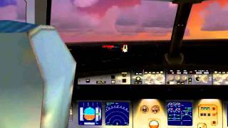 FSX HD  Wizzair A320 Landing  Katowice Airport COCKPIT VIEW [upl. by Eustis452]