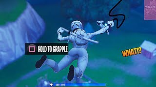 How To Use The New quotGrappling Hookquot in Fortnite NEW Fortnite Grappling Hook Gameplay LEAKED [upl. by Thekla]