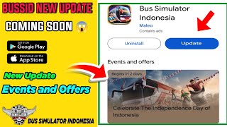 Bussid New Update Coming Soon  2Add mini Games Bus Simulator Indonesia New Update By Maleo [upl. by Lux288]