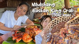 I cooked Alaskan King Crab for the firstime in the Province of Bohol Nilubihan BISAYA LOCAL DISH [upl. by Reddy]