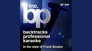 For Once In My Life classic Karaoke Instrumental Track In the Style of Frank Sinatra [upl. by Aerdno]