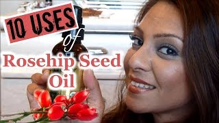 10 Beauty Uses for Rosehip Seed Oil │AntiAging Botox Effect Lift amp Tighten Skin Erase Scars [upl. by Kcor]