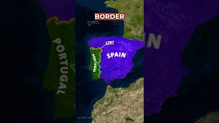 Top 3 Oldest Borders In The World🔥shorts geography maps facts spain france borders [upl. by Akcinahs]