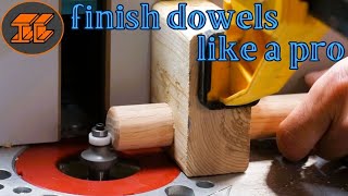 An Easy Trick to Chamfer Dowels With Your Router [upl. by Therese]