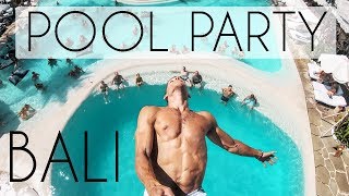 EPIC SEMINYAK BALI POOL PARTY  MRS SIPPY BALI [upl. by Noeled]