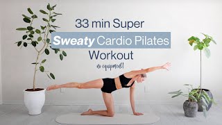 33 Min Super Sweaty Cardio Pilates Workout  Soul Sync Body  Sanne Vloet [upl. by Alur]