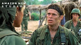 PLATOON 1986  Elias Confronts Barnes  MGM [upl. by Annahpos680]