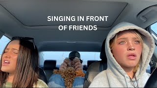 Singing in front of friends and family priceless reactions [upl. by Feld]