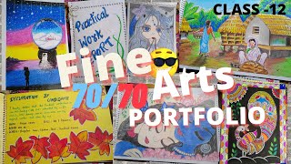 7070 FINE ARTS PORTFOLIO  WORK REPORT  CLASS 12 CBSE [upl. by Barbaraanne764]