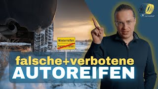 Falsche amp verbotene Winterreifen  KEIN Versicherungsschutz [upl. by Mungo120]