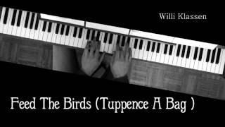 Feed The Birds Tuppence A Bag Mary Poppins  Piano Tutorial [upl. by Ahtanamas]