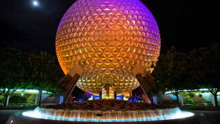 Epcot Entrance Area Music  Energy You Make the World Go Round 1982 [upl. by Laerdna176]