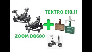 Zoom DB680  Tektro E1011 Install  Fiido L3 Ebike [upl. by Kissiah]