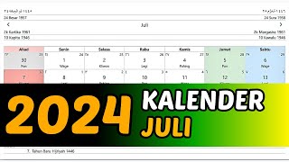 KALENDER JULI 2024 [upl. by Blondell]