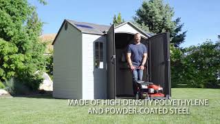 10x8 Shed Lifetime Outdoor Storage Shed Overview 60005 [upl. by Elenahc]