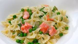 pasta met gerookte zalm [upl. by Yrtsed]