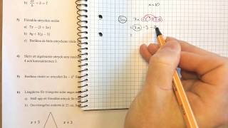 Matematik 1 Lösningar till prov i Algebra uttryck och ekvationer [upl. by Anitsirhc]