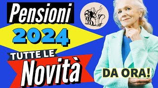 PENSIONI 2024 👉 TUTTE LE NOVITÀ IN ARRIVO DA QUESTO MESE RIVALUTAZIONI CONGUAGLI INTEGRAZIONI 💶 ✅ [upl. by Robinet]