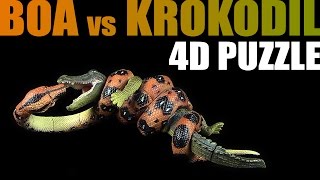 4D Boa vs Krokodil  Giant Boa vs Crocodile  Puzzle rückwärts  puzzle backwards amp 360° [upl. by Branden552]