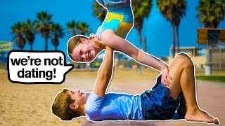 KIDS vs ADULTS Cute Gymnastics amp “Couplesquot Challenge ❤️ [upl. by Eceinehs]