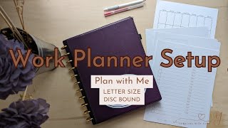 Work Planner setup for May 2024  Disc bound  Letter size  Plan with Me [upl. by Sutton]