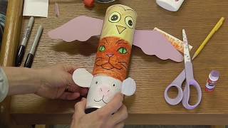 Art Lesson Make A Totem Pole taught by Grace Henderson [upl. by Ahsin]