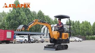 ATLAPEX Crawler Excavator APX10 with optional engines KOOPKD192 KUBOTA Z482 and BampSXR2100 [upl. by Rosenkranz]