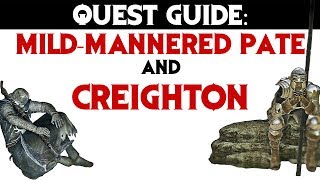 Dark Souls 2 Quest Guide MildMannered Pate and Creighton [upl. by Ecidnak696]