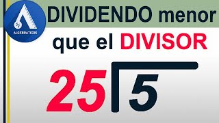 DIVISIÓN DE UN NÚMERO DIVISOR MAYOR QUE EL DIVIDENDO Nivel Secundaria [upl. by Atinrahs]