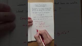 Dimensional Analysis  A Level Physics Question [upl. by Retepnhoj]