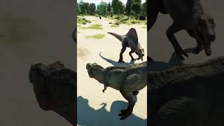 🦖TRex REXY vs SPINOSAURUS in Jurassic World Evolution 2 jurassicworld dinosaurs jurassicpark [upl. by Lightfoot999]