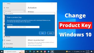 How to Change Product Key in Windows 10 [upl. by Hose]