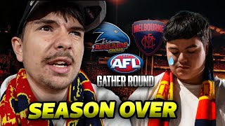 ADELAIDE SEASON OVER Gather Round Adelaide vs Melbourne Vlog [upl. by Karolina]