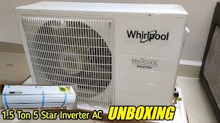 Whirlpool Magicool Pro 15 ton 5 Star Inverter Split AC Unboxing  Best AC in India [upl. by Dnomder]